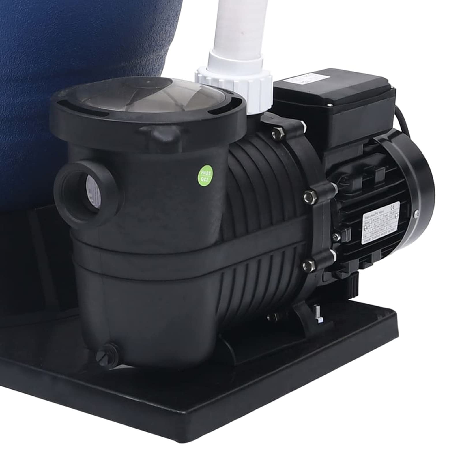 ShGaxin Filtro de Arena válvula de 7 vías y Bomba, Depuradora Piscina Arena, Filtro Piscina, Bomba De Picina, de 1000 W Azul y Negro
