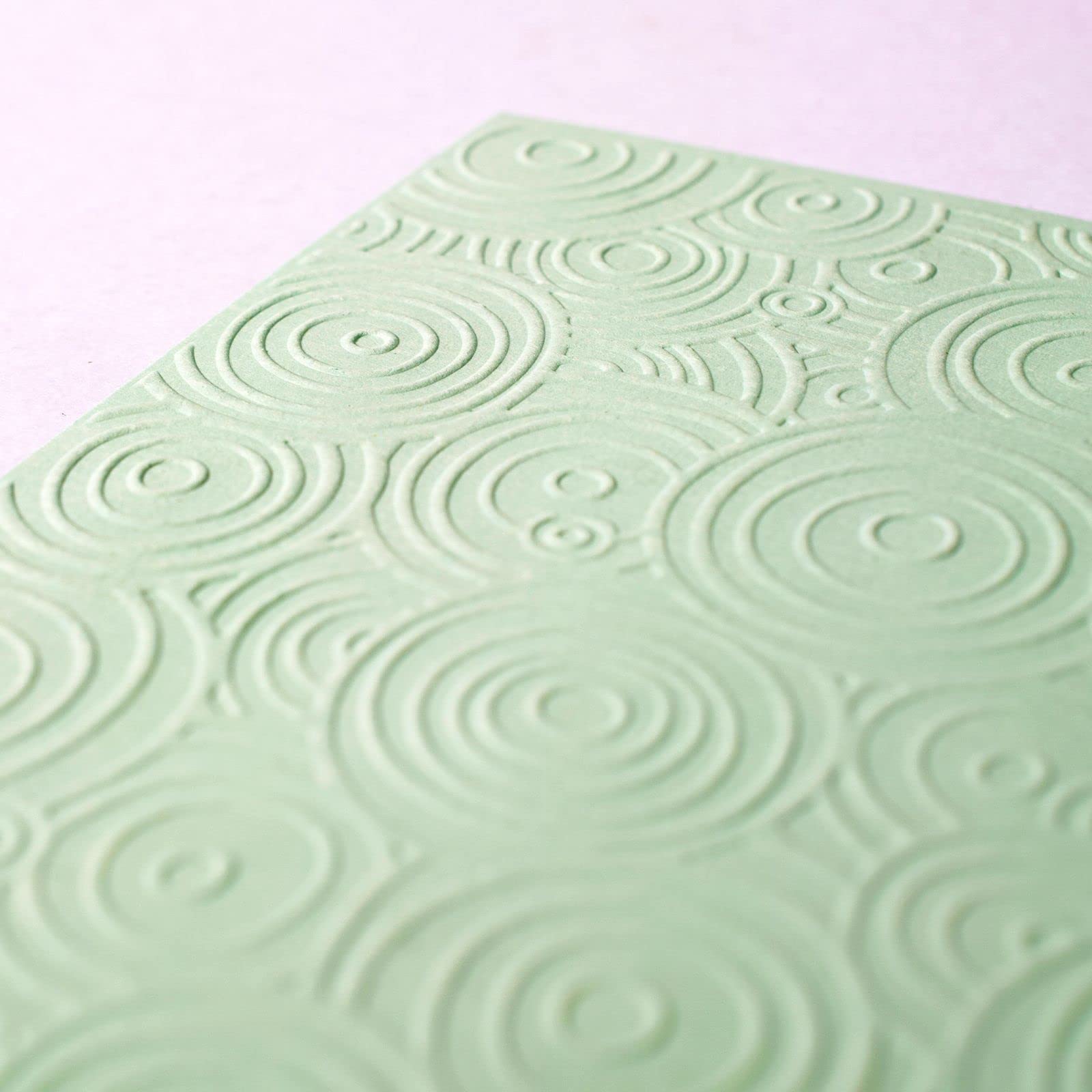 Vaessen Creative Carpeta de Embossing, Círculos 14,6 x 10,8 x 0,5 cm, 1 pieza, para Tarjetas de Cumpleaños, Tarjetas de Nacimiento, Tarjetas de Navidad y Manualidades con Papel
