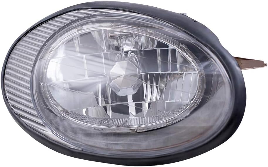Brock Headlight for 1996-1998 Taurus w/Chrome Smooth To 6/10/98 F6DZ13008B Set FO2502138