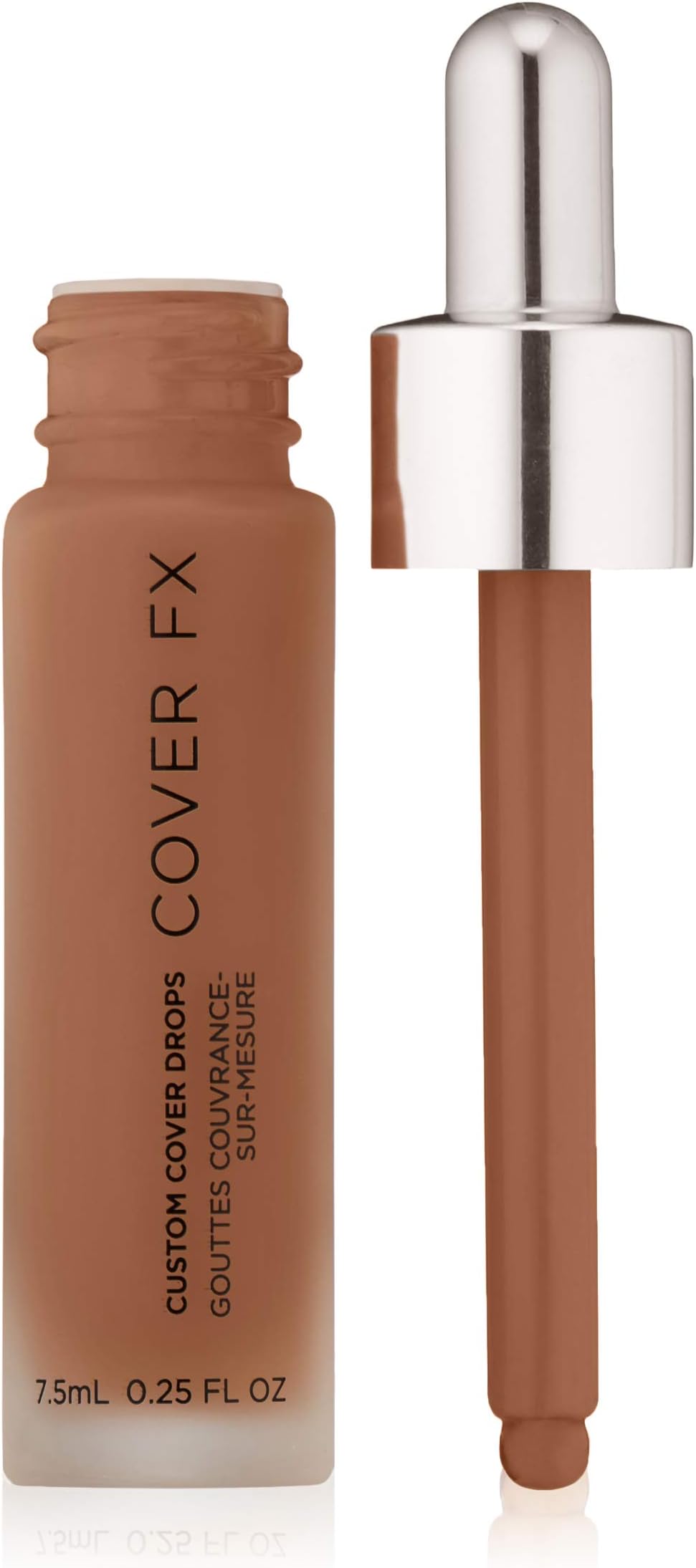 COVER FX Custom Cover Drops, Multi-Use Shade-Adjusting Liquid Foundation and Concealer Makeup, Vegan & Cruelty-Free Lightweight Skin Enhancer, 0.25 Fl Oz, N Deep 4