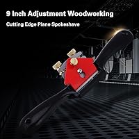 Vista 4 de Cepillo de mano 9 pulgadas Ajuste de carpintería Plano de corte Spokeshave Herramienta de recorte de mano con tornillo