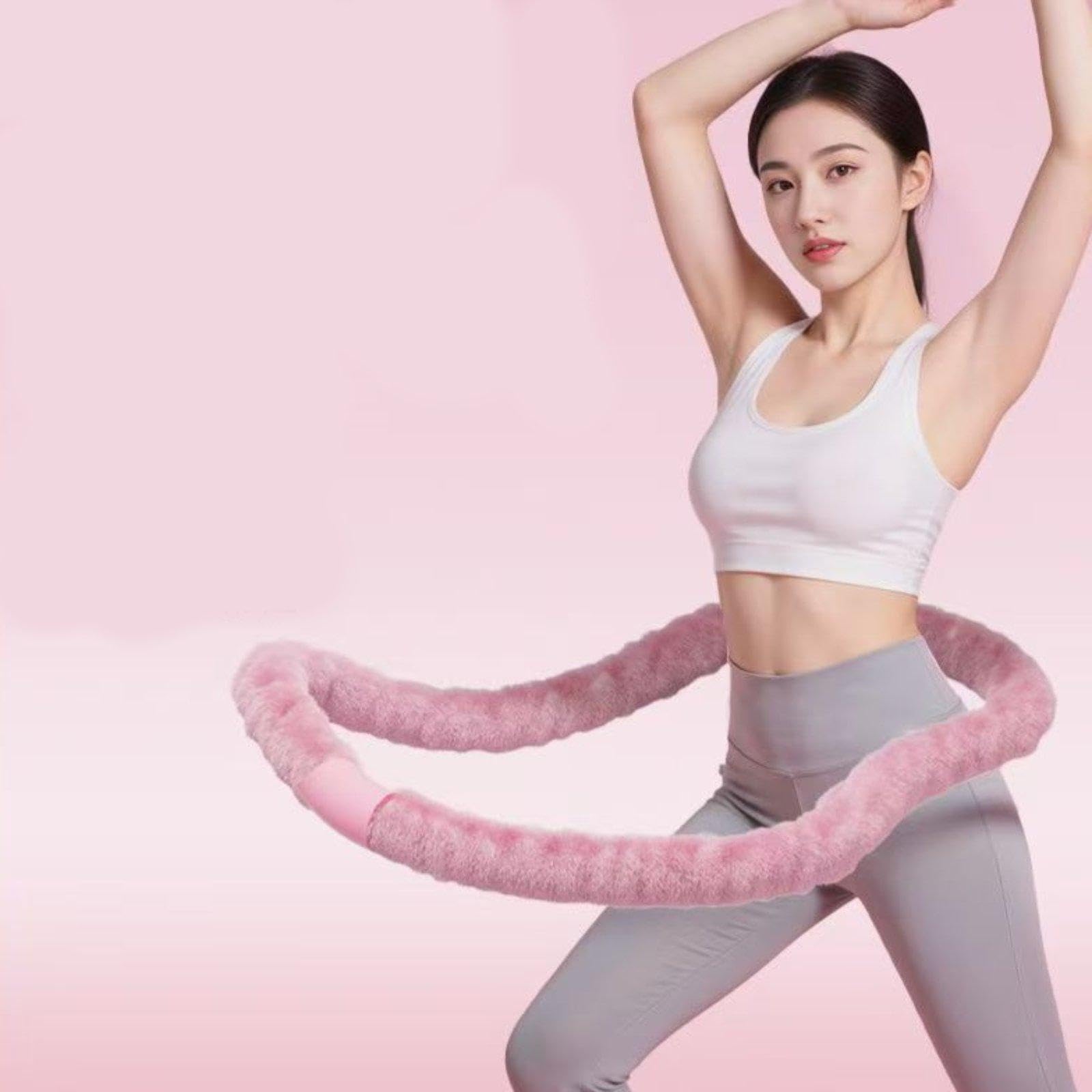Fitness Hoop Cerchio Ginnico per Allenamenti a Casa E Palestra Anello Fitness Addominale con Molla Interna Silenziosa E Rivestimento Morbido in