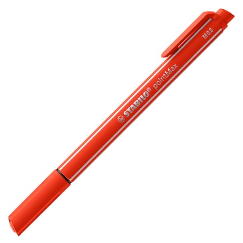 Image of STABILO Fineliner pointMax - Pack of 4 - Black, Ultramarine, Carmine, Green