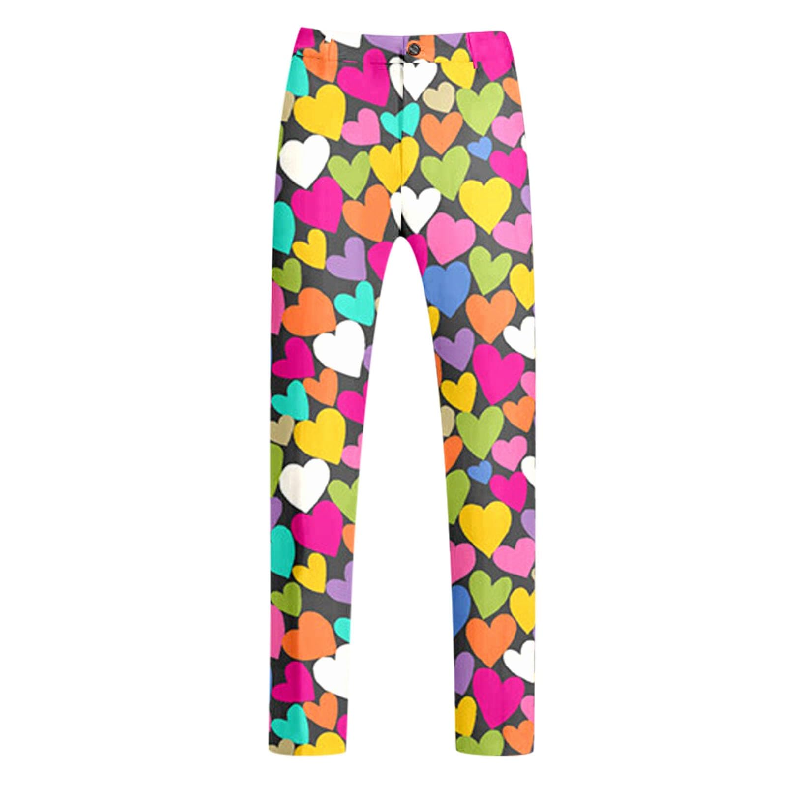 Tute Cotone Complete Lunghe Arcobaleno e Pantaloni Abito a Due Pezzi con Bottoni Stampati e Tasche per Eventi di Feste Tute Squadre Calcio