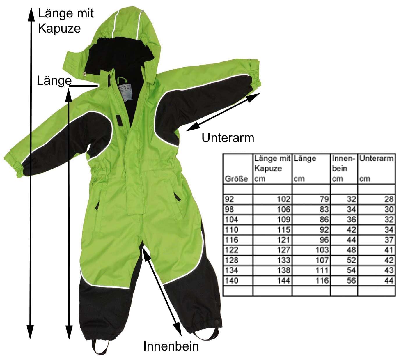 MAYLYNN Outdoor Kuscheliger Schneeanzug Skianzug Gruen atmungsaktiv und wasserdicht 10.000mm