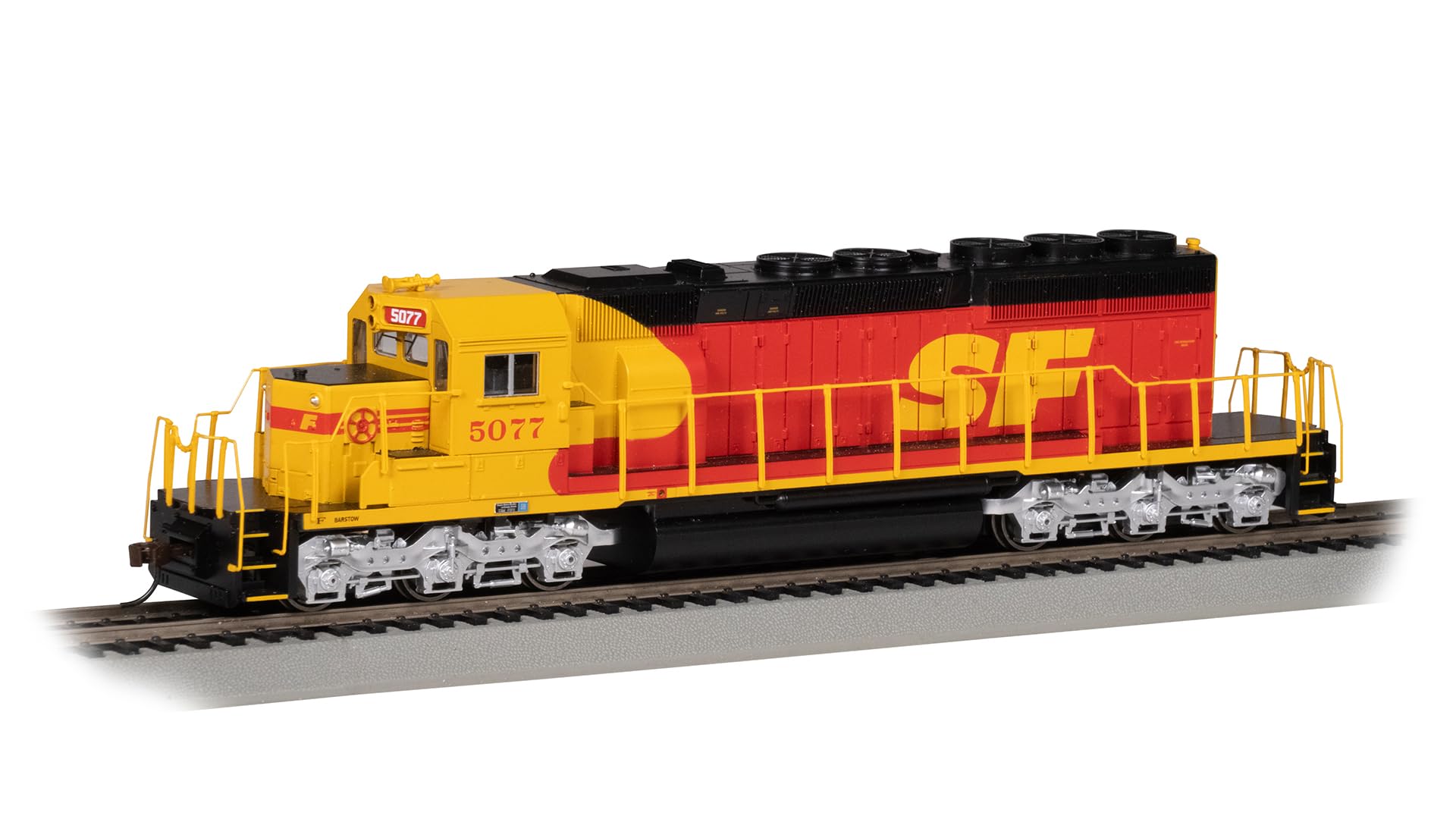 Bachmann Trains - SD40-2 DCC Locomotora diésel equipada con valor de sonido - Santa FE #5077 (rojo y amarillo) - Escala HO