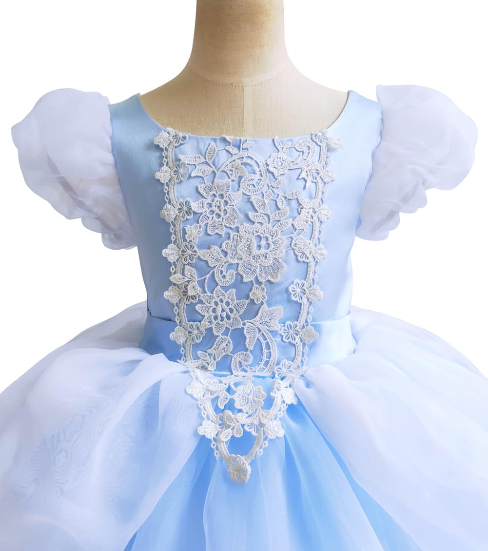 TYHTYM Princess Costumes Little Girls Dress Up Cosplay Fancy Halloween Christmas Party Toddler Kids