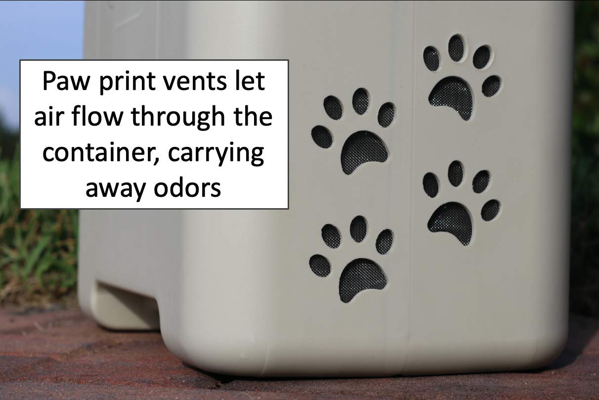 PawPail Pet Waste Station Dog Poop Trash Can for Outdoors Dog Poop