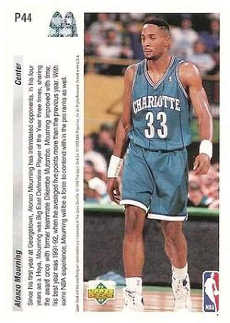 Amazon.com: 1992-93 Upper Deck McDonald's Basketball #P44 Alonzo
