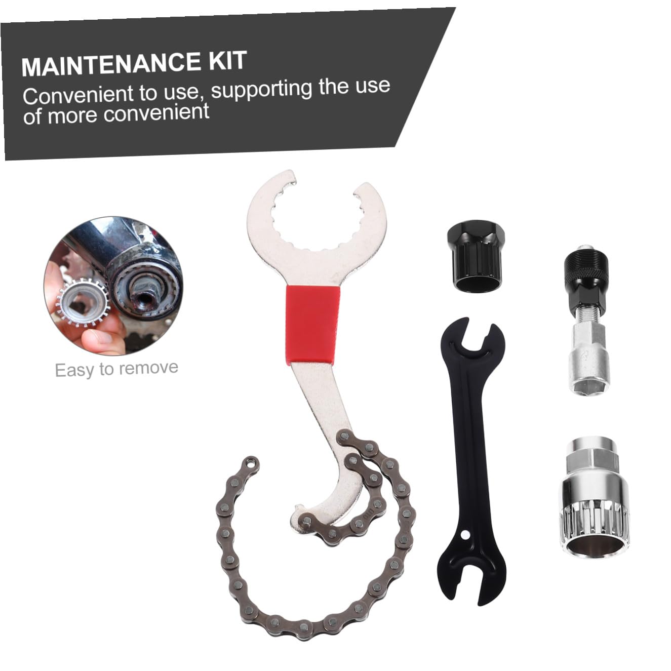 Toddmomy Estrattore per Pedivella in Metallo Strumento di Estrazione per Movimento Centrale Scanalato Denti Dispositivo di Estrazione per Guarnitura per Biciclette da Strada e Mountain Bike