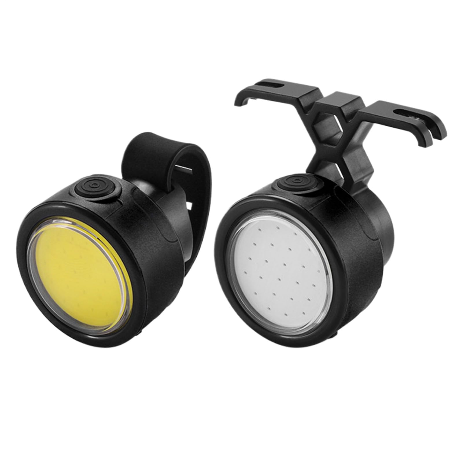 Illuminazione Bicicletta, Alta Luminosità Luci Impermeabile Ciclismo Kit Lampade Impermeabile Regolabile per Sicurezza E Visibilità Durante I Viaggi Notturni Esterni su Strade