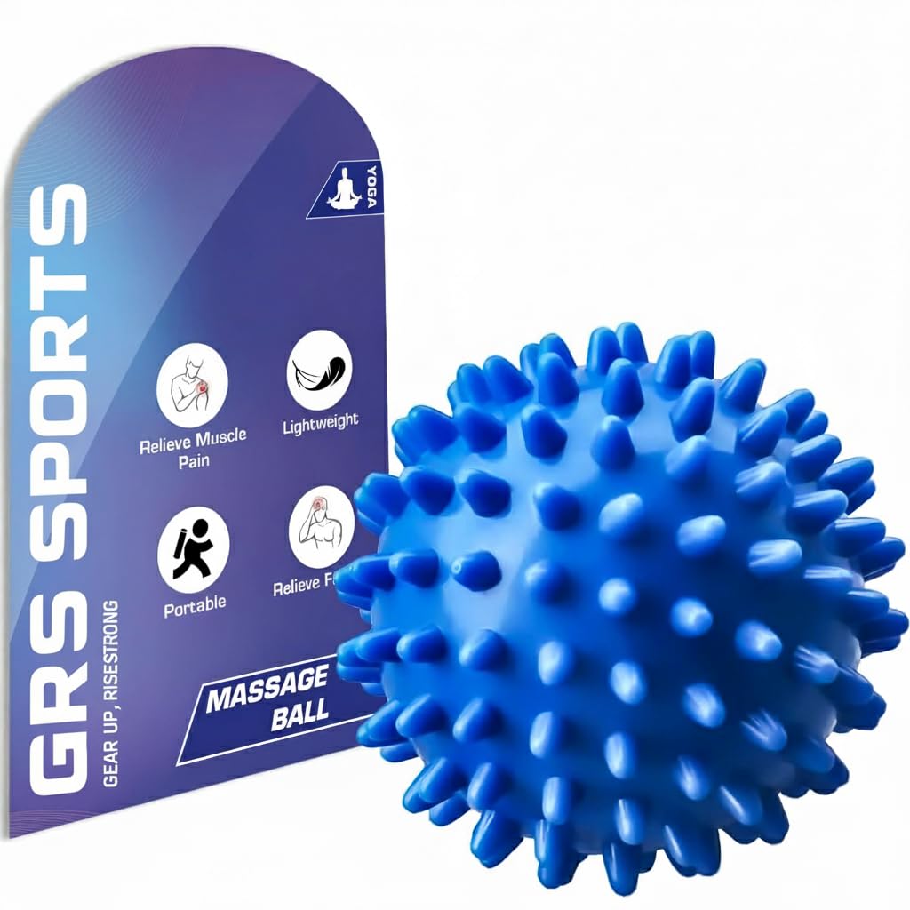 GRS Acupressure Hard PVC Back Massage Ball Handheld Massager(Multicolor)