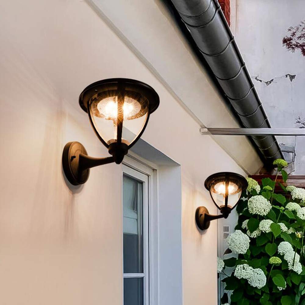 Zewnętrzna Lampa Ścienna, Nowoczesna Solarna Lampa Ścienna Led, Zewnętrzna Lampa Uchwytowa, Wodoodporna, Antykorozyjna, Ip55, Oświetlenie Dziedzińca, Balkonu, Zewnętrznego Oświetlenia Alejek, Ogrodu,