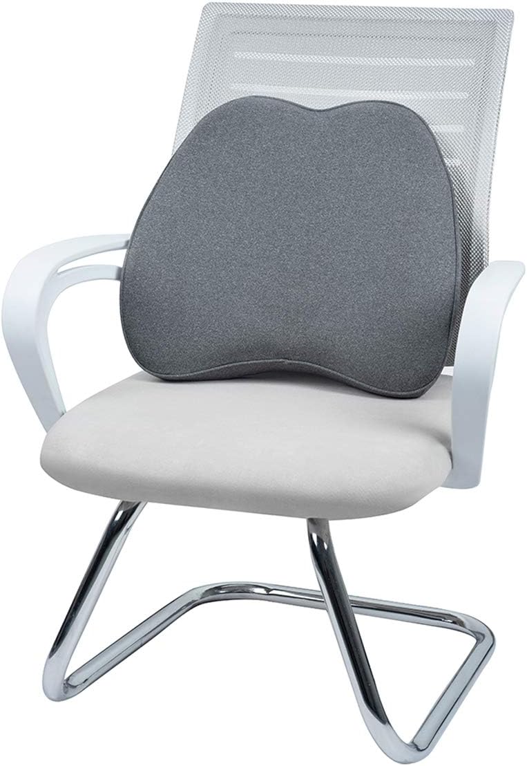 Amazon Basics Memory Foam Lumbar Back Support Pillow - Gray
