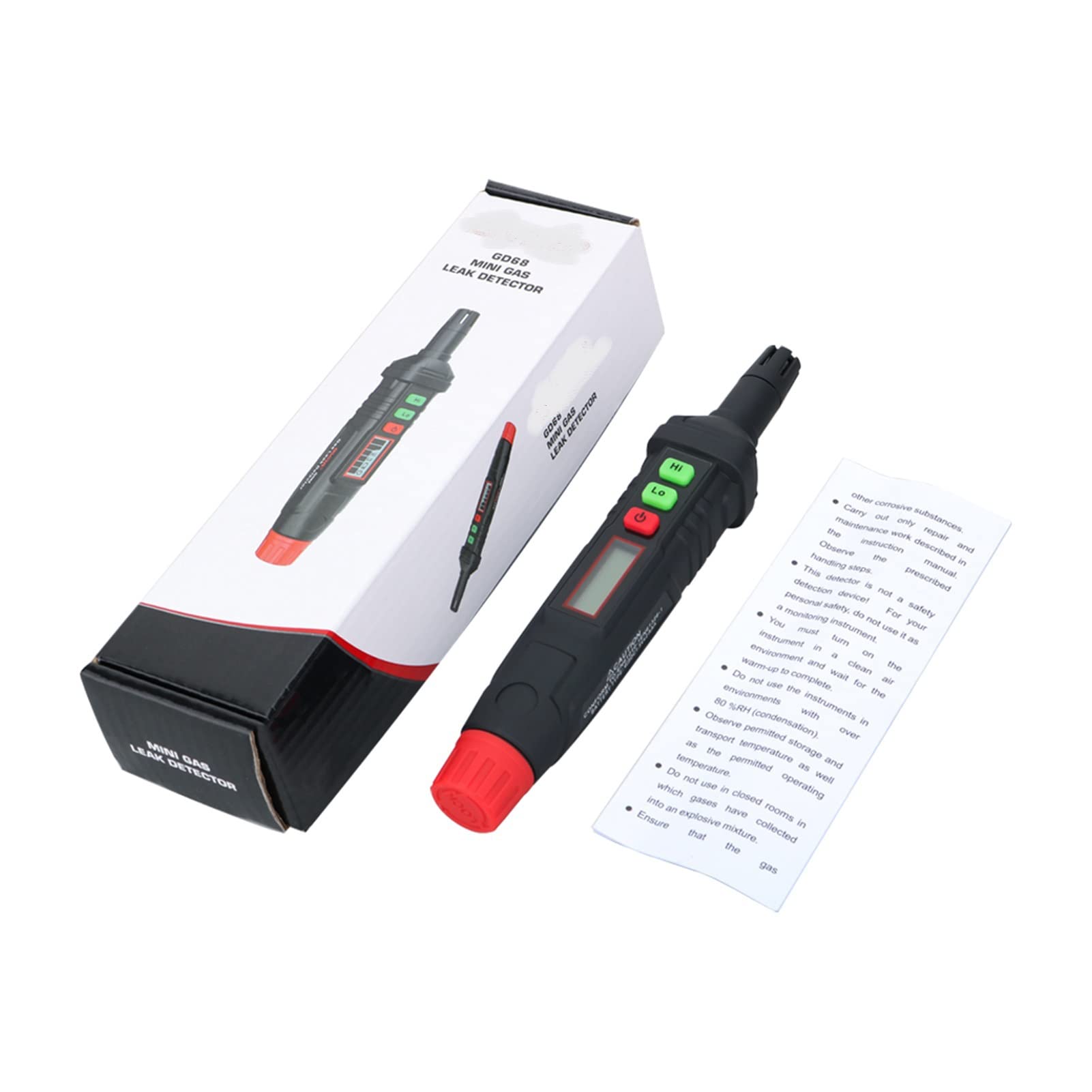 Detektor gazu, Analizator gazu palnego Leak Detector Pen Rodzaj Portable Ppm. Metr łatwopalny naturalnego testosteronu 1000ppm dźwiękowa sygnalizacja świetlna