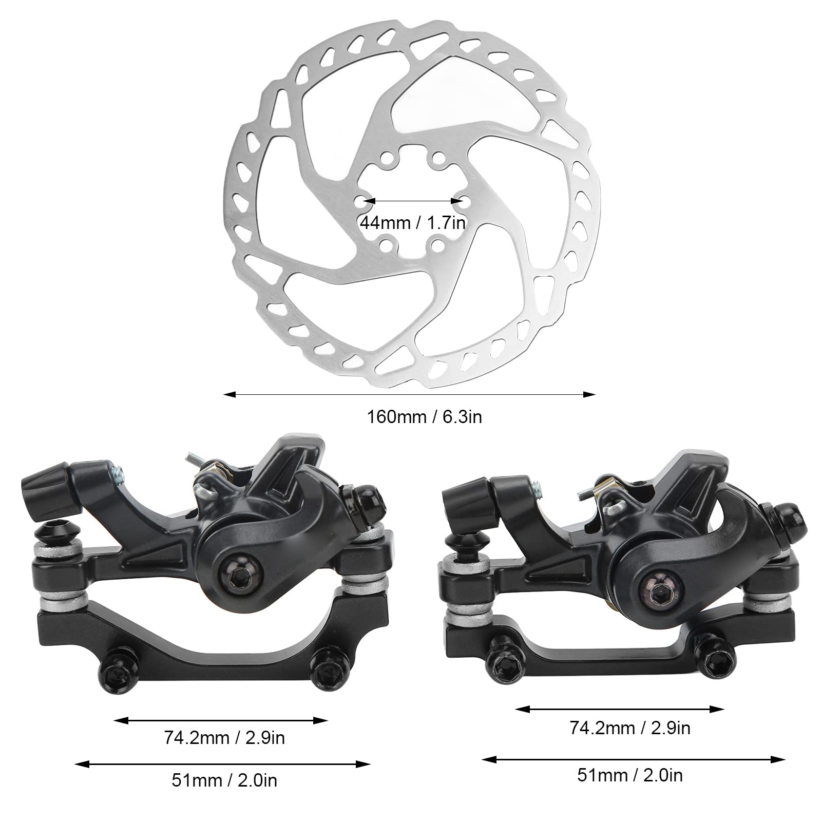 Étrier de frein à disque haute performance, pour VTT, conception monobloc, alliage d'aluminium, fabrication précise, pièces remplaçables, bouton de réglage fin