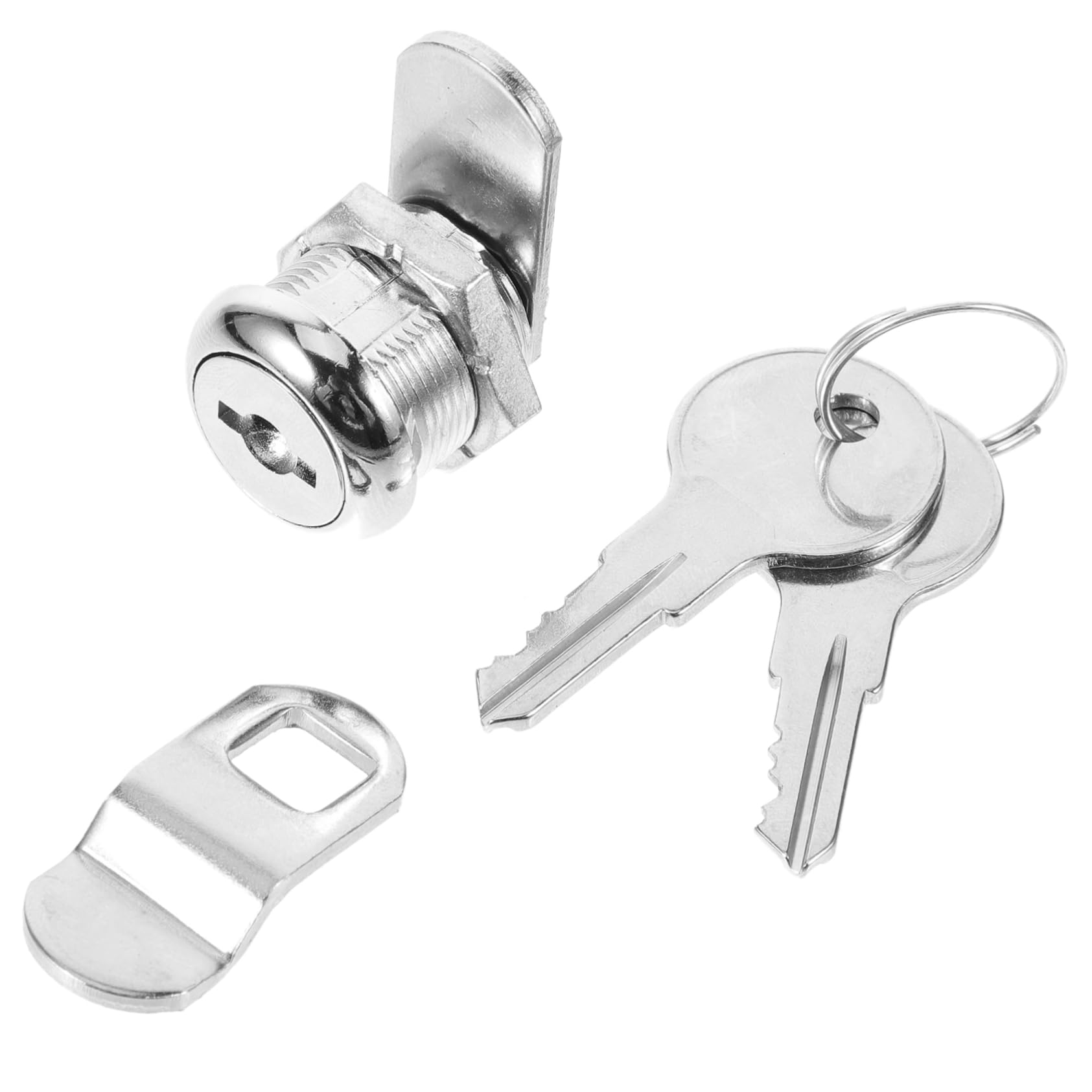 SHINEOFI 5 Ensembles Serrure Clé Serrure de Boîte Aux Lettres Remplacement de Verrou pour Armoire avec Renforcée pour Casiers