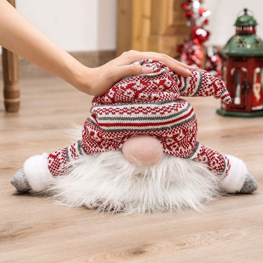 Gnome Christmas Tree Topper,Gnome Christmas Ornaments Santa Gnomes Plush Party Decoration Ornament Supplies