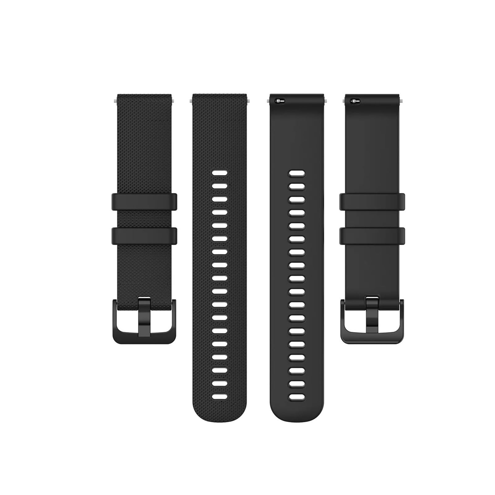 Silikonowy pasek do zegarka z szybkim zapięciem, 16 mm, 18 mm, 20 mm, 22 mm, szary, 18 mm