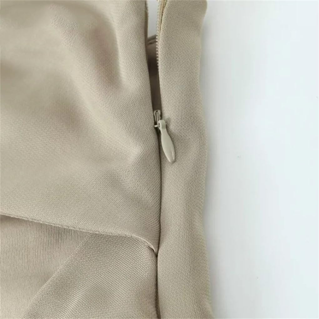 Women's Asymmetric Metallic Sleeveless Zipper Top