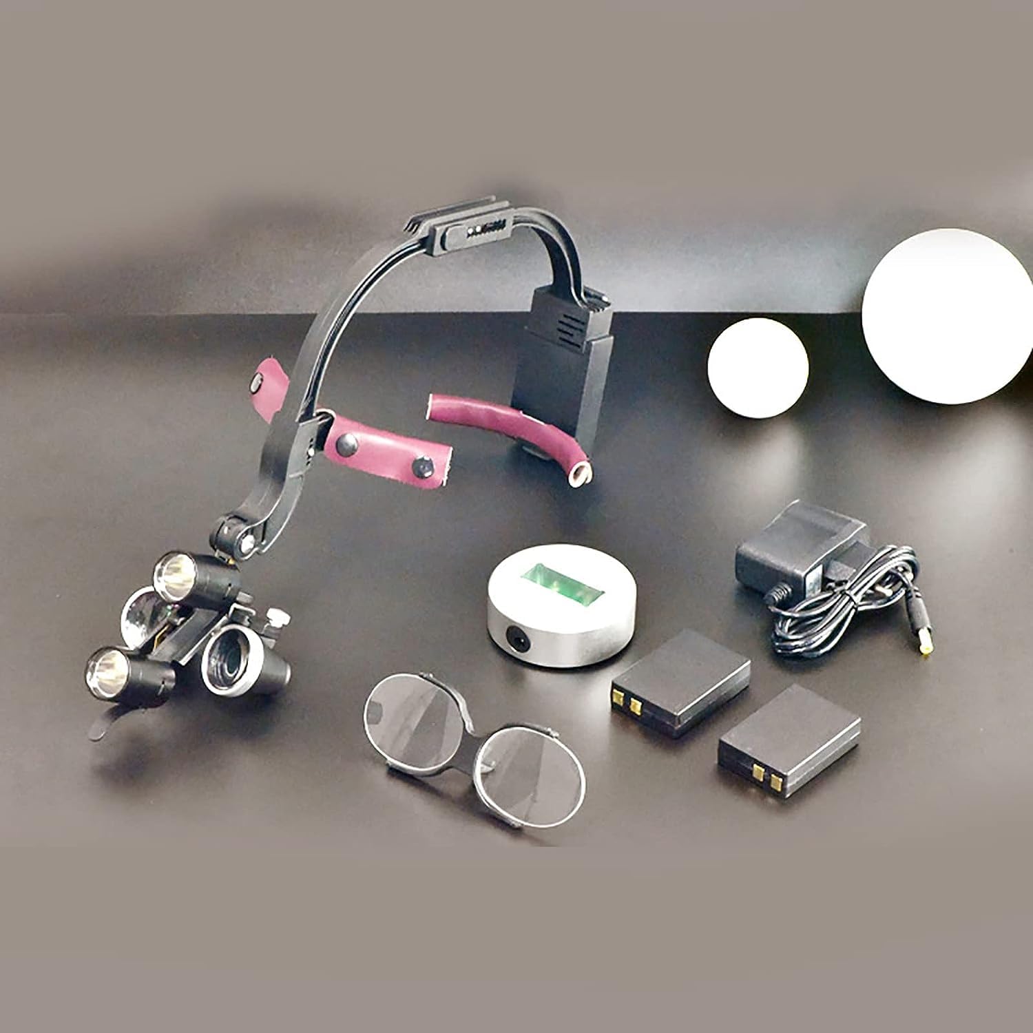 KEULEN Occhialini Odontoiatrici, Faro 2.5X/3.5X con Custodia, Occhialini Binoculari Medici Chirurgici, Tenuta Dell'archetto Regolabile E Distanza Dell'oculare, per Dentista, Chirurgia, Laboratorio