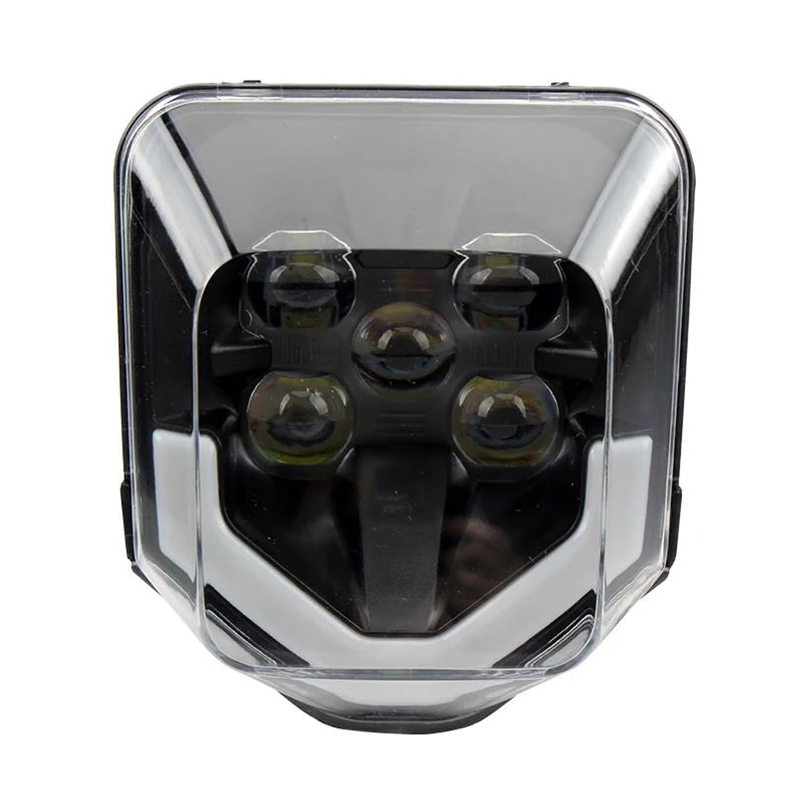 Faros Auxiliares De Moto Faro LED para Motocicleta Luz De Cruce/Alta DRL para EXC SXF MX Luz De Circulación Diurna Montaje De Faro Delantero