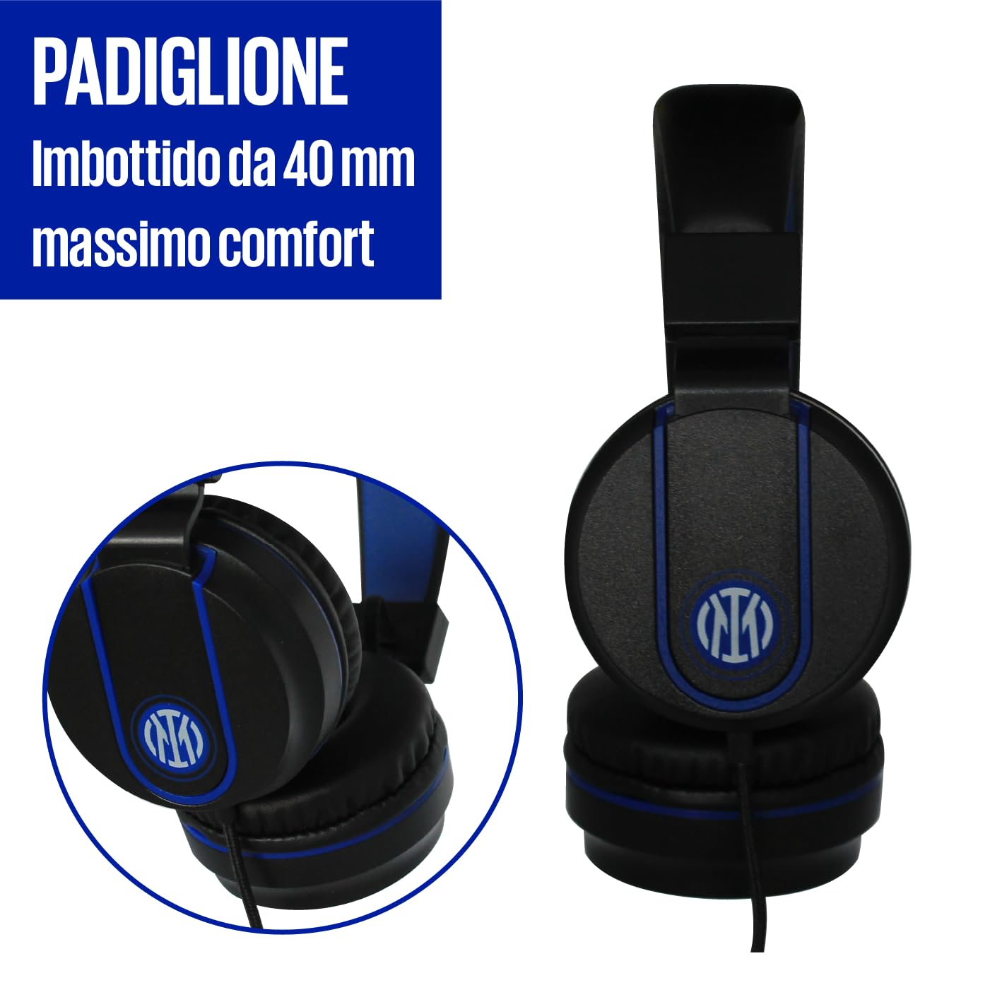 TECHMADE CUFFIE INTER CON MICROFONO INCORPORATO | COMPATIBILE CON PC, SMARTPHONE E CONSOLLE