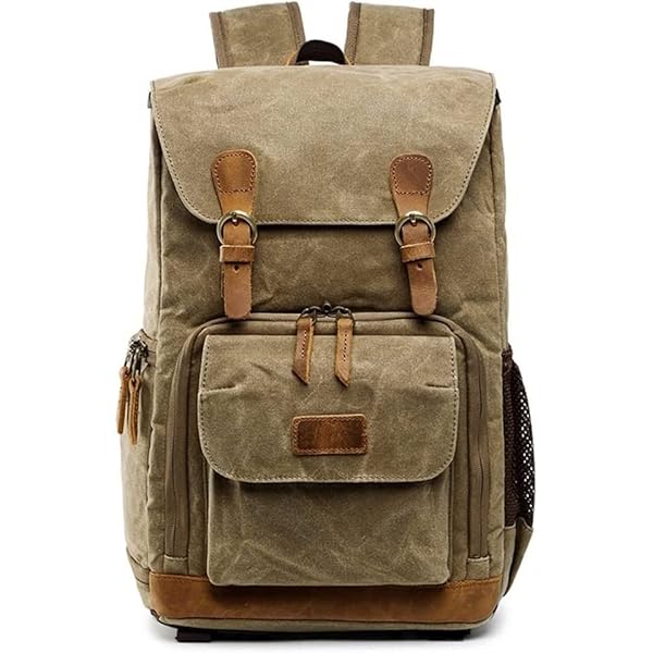 Cameratas Canvas Batik Waterdicht Fotografie Outdoor Slijtvaste Grote Fotocamera Rugzak (Kleur: Kastanjebruin Maat: Eén maat) yubin1993