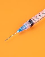 Vista 4 de Jeringa Luer Lock de 0.1 fl oz con diámetro 23G de aguja de 1 pulgada de largo, paquete sellado (100)