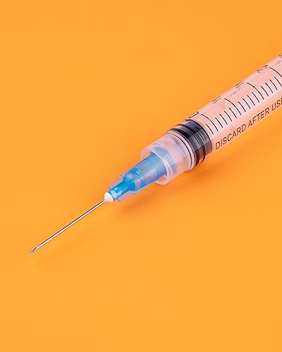 Miniatura 4 de Jeringa Luer Lock de 0.1 fl oz con diámetro 23G de aguja de 1 pulgada de largo, paquete sellado (100)