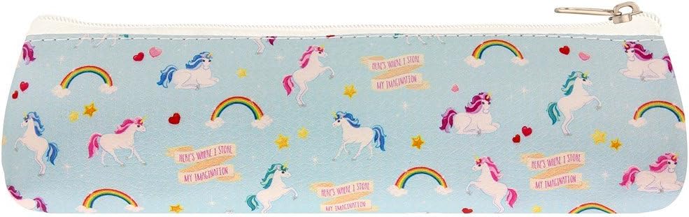 Pukator Unicorni Faux Leather Pencil Case