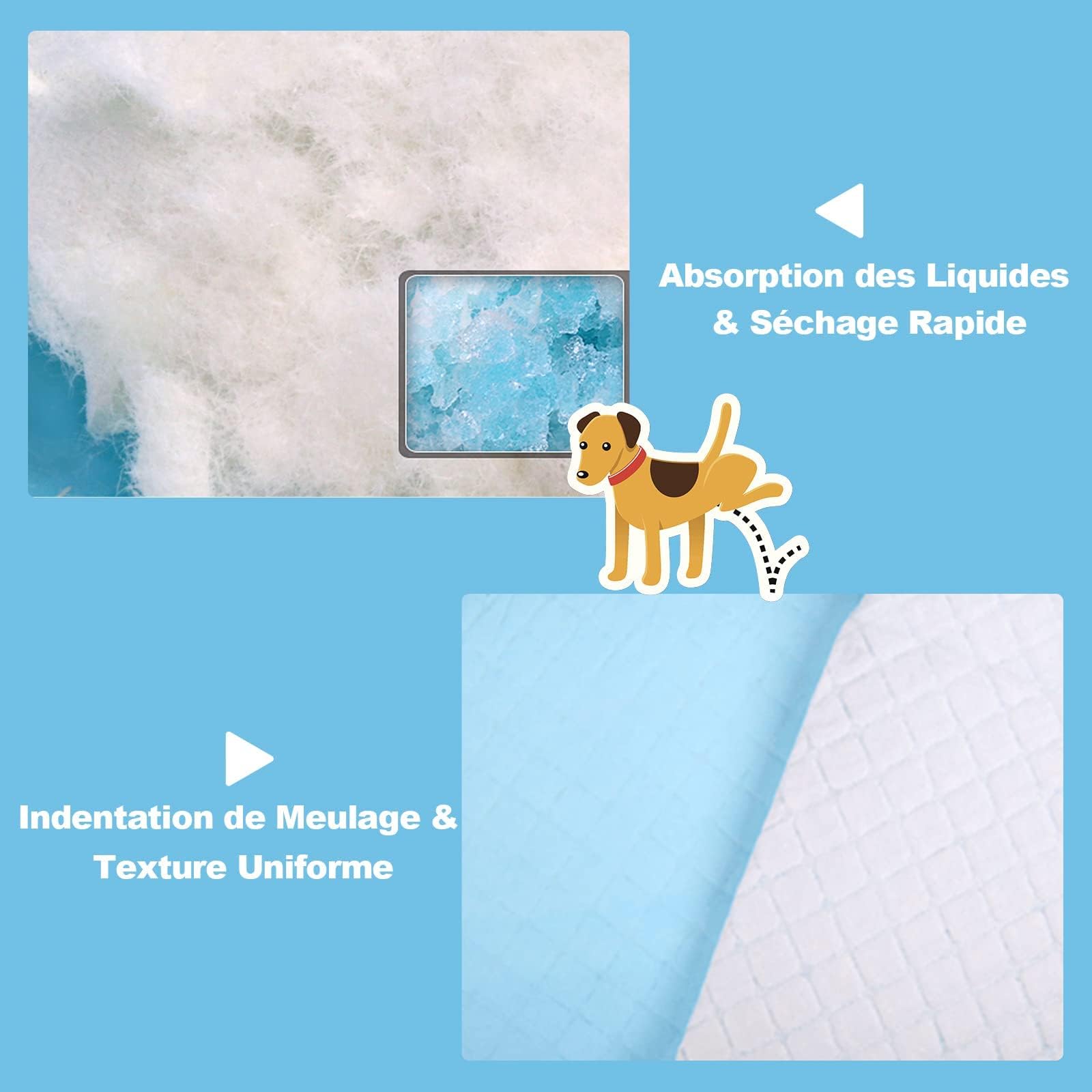 GOPLUS – Juego de 150 alfombrillas educativas para perro cachorro – Alfombra higiénica absorbente inferior, impermeable, antifugas, secado rápido, 75 x 75 cm