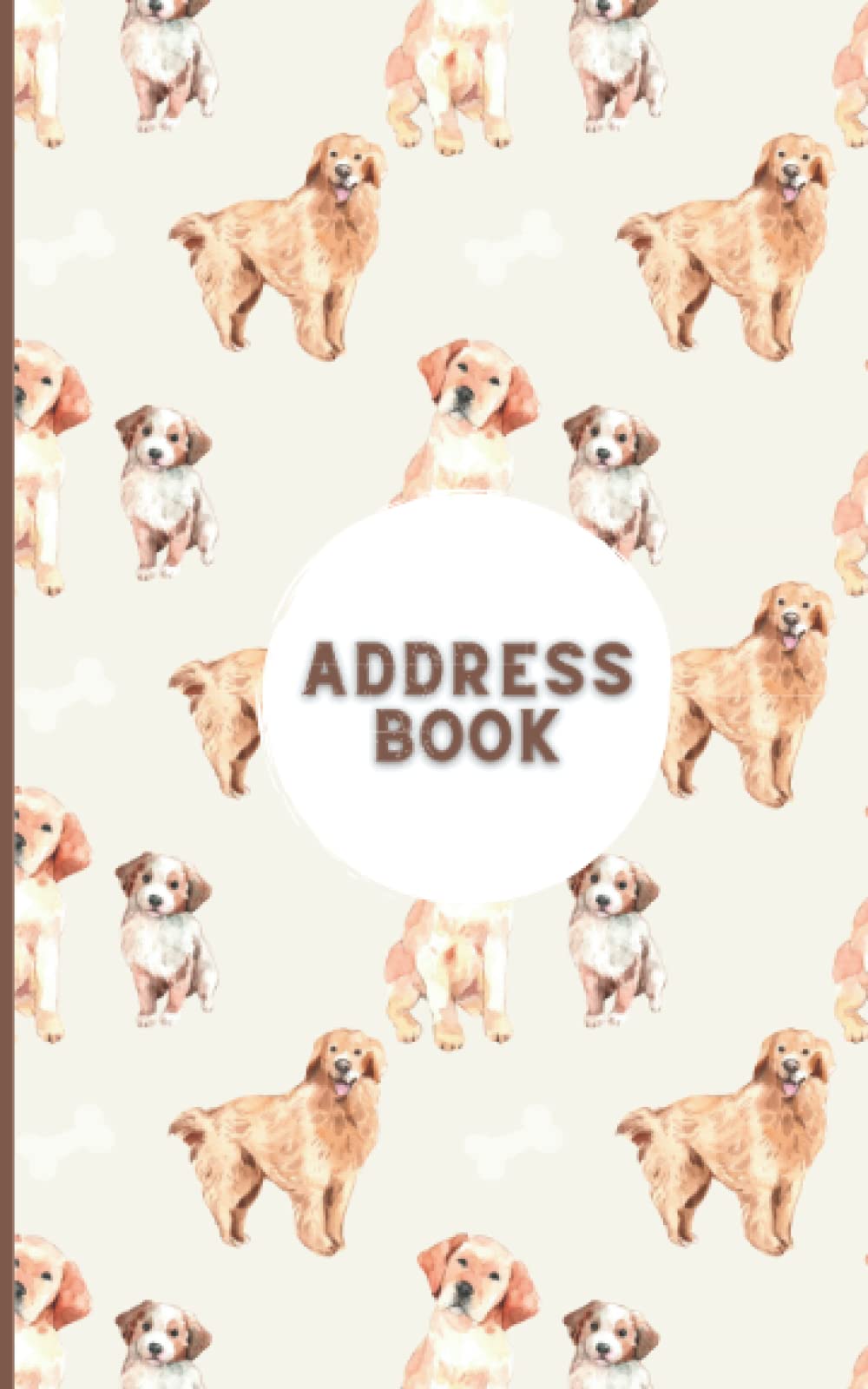 Address Book: Purse Size Address book With Dog Themed Cover. Portable Address/Telephone Book And Password Keeper To Fit Into Handbag