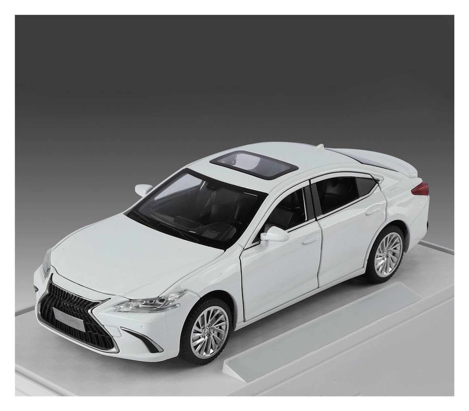 MOCALUX Scale Die-Cast Model Car 1:24 For Lexus ES300H Alloy Metal Diecast Car Model Display Ornaments(White)