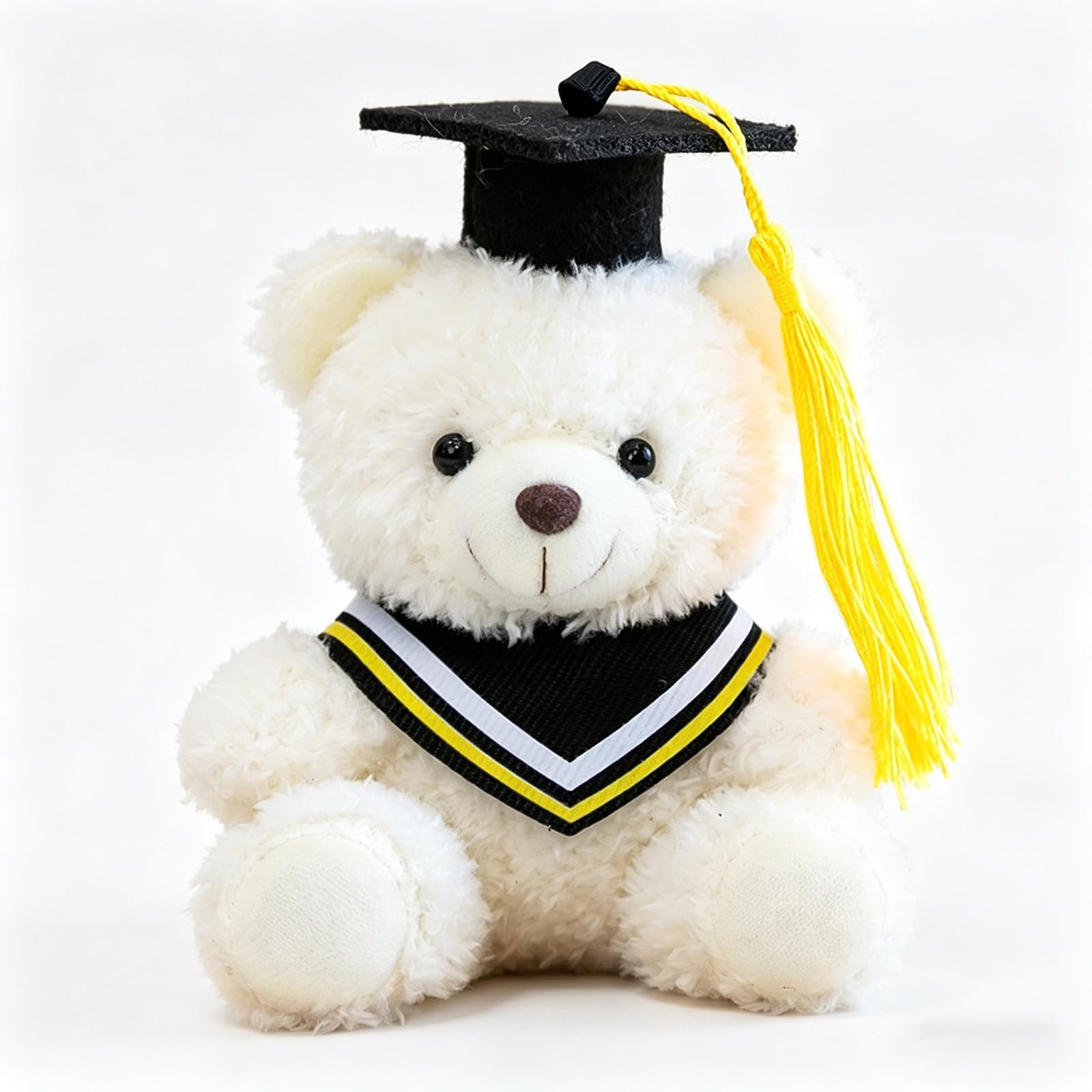 DXPETA Class of 2026 Gifts, Graduation Bear with Yellow Collar, Graduation Teddy for Ceremonies and Decor, 15 cm Plush Companion