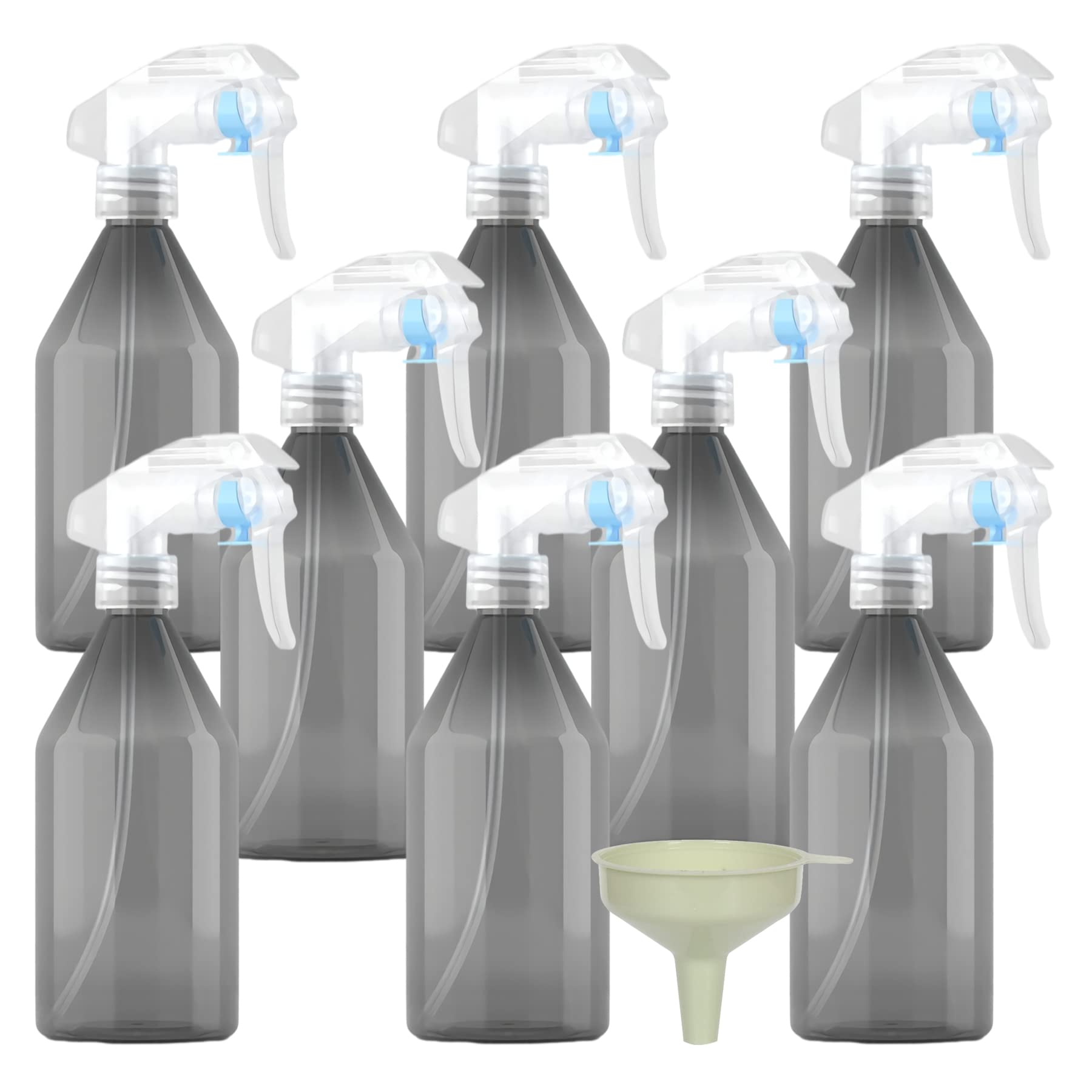 12 pièces 300ml Gris flacons vaporisateurs vides en plastique de Avec Sprayer Transparent，Vaporisateur Cheveux Vaporisateur Plante Vaporisateur Eau - Flacon Spray Vide