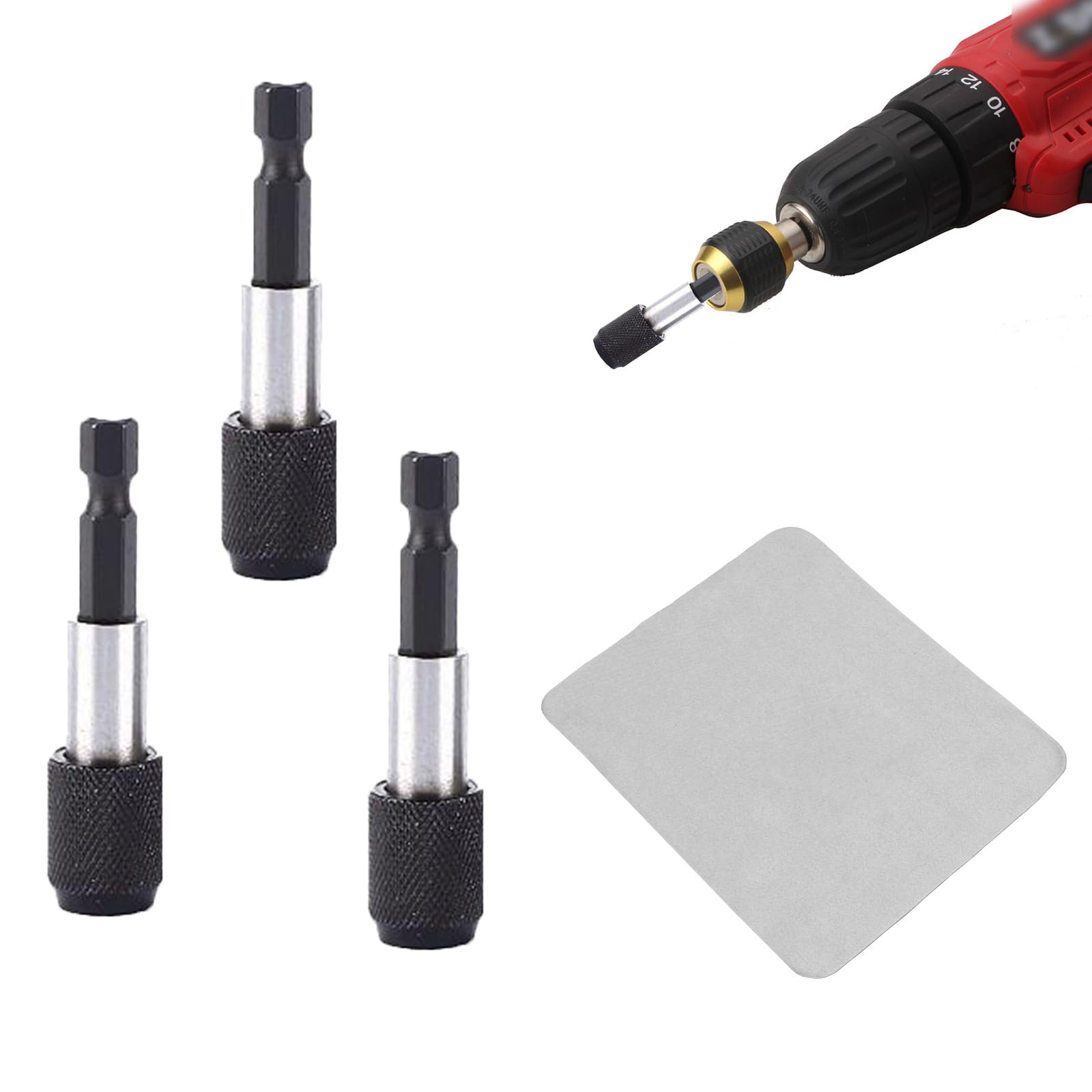 3 Portainserti Magnetici Per Avvitatore - Supporto Punte A Sgancio Rapido, Per Trapani E Cacciaviti - Foto 7