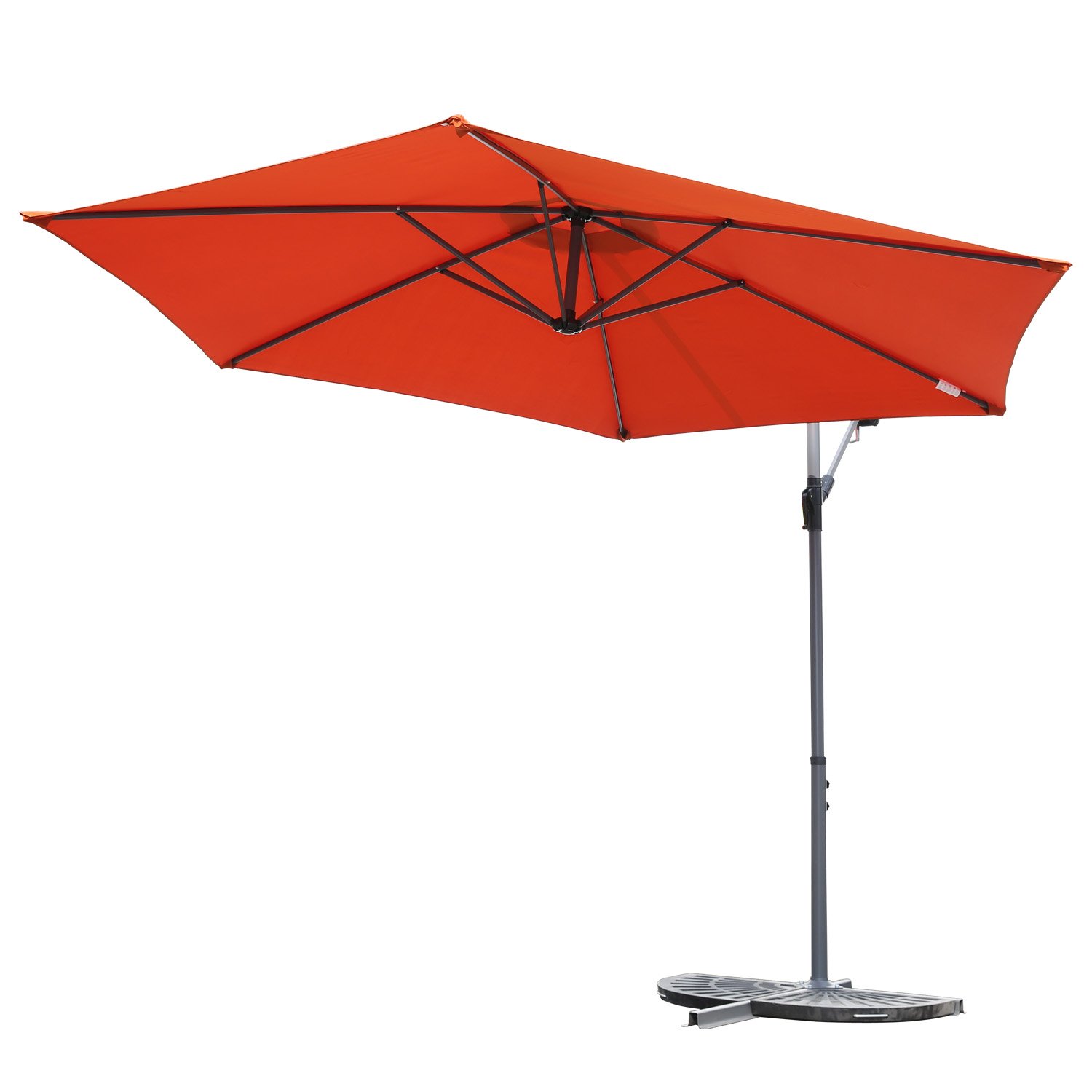 Angel Living 3M Jardin Cantilever Sombrilla Patio Exterior Paraguas Colgando Banana Sun Shade