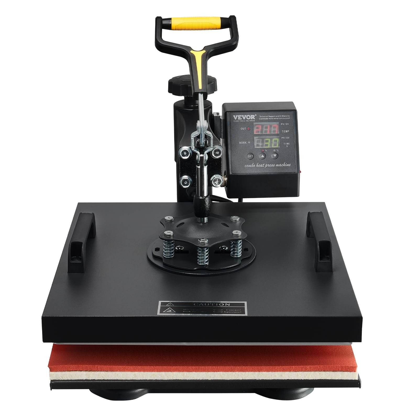 VEVOR Transferpresse 38 x 38 cm 220 V 1200 W Wärmepresse Sublimationspresse