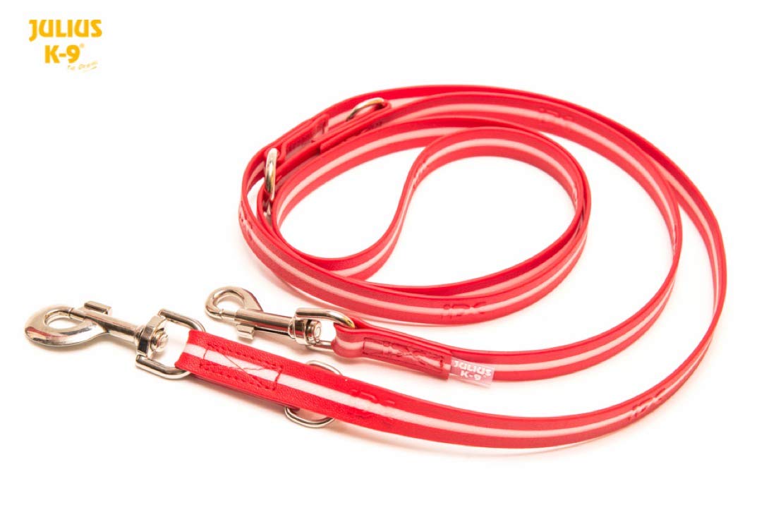 Julius-K9 IDC-Lumino Phosphorescent Leash without Handle, 19 mm x 0.8 m, UV Orange, 0,8 m - Image 4