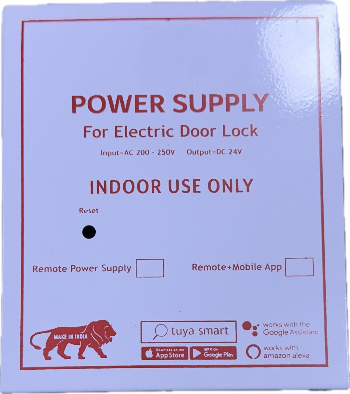 Power Supply -WiFi for SAMRT Door Lock with 4 Remote