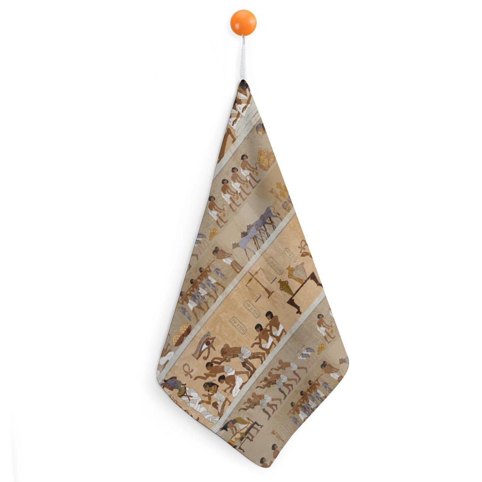 CGSBNGHA Ancient Egypt Frescoes Hand Towel Hanging Face Towels Cleaning Cloths Handkerchief for Bathroom Kitchen