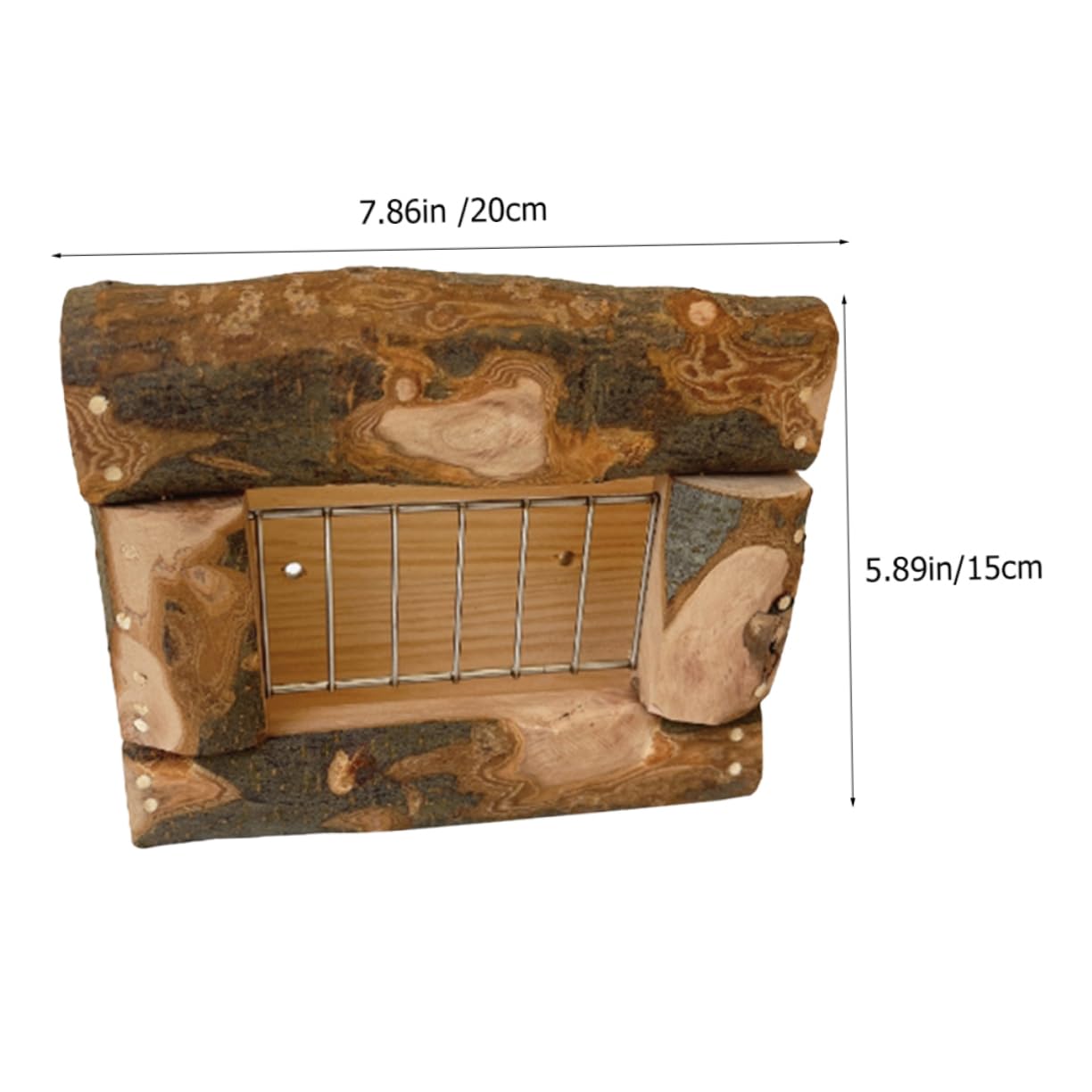 GRIRIW Hay Holder for Guinea Large Capacity Wooden Feeder Rack Easy to Install