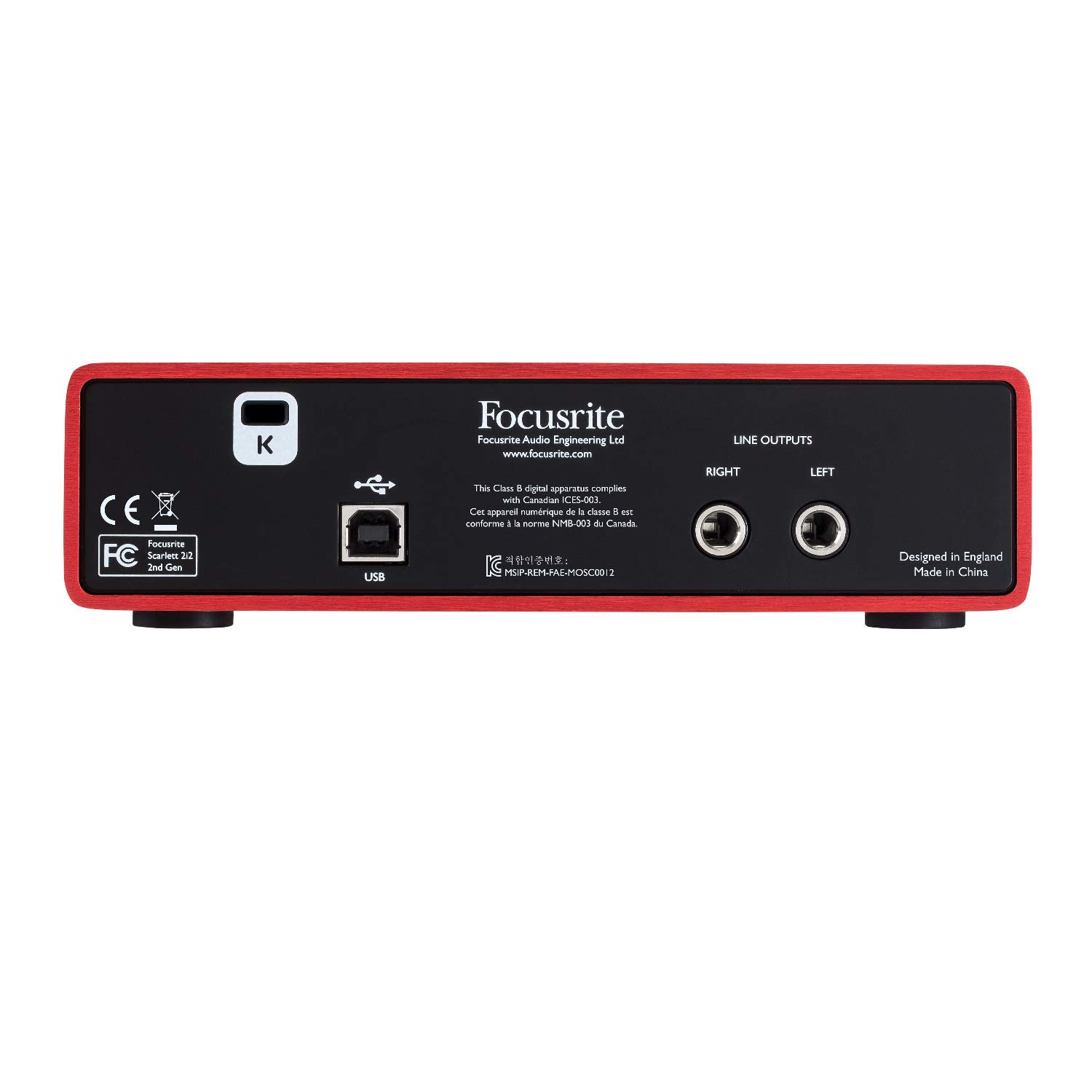 Focusrite Scarlett 2i2 USB Audio Interface (2nd Gen) + Microphone