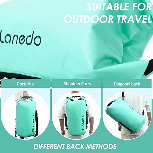 Miniatura 5 de 20L30L Dry Bag Large Waterproof Bag Roll-Top Heavy Duty Fishing Duffel Bag with Durable Straps for Kayaking Paddle boarding Boating Rafting Fishing