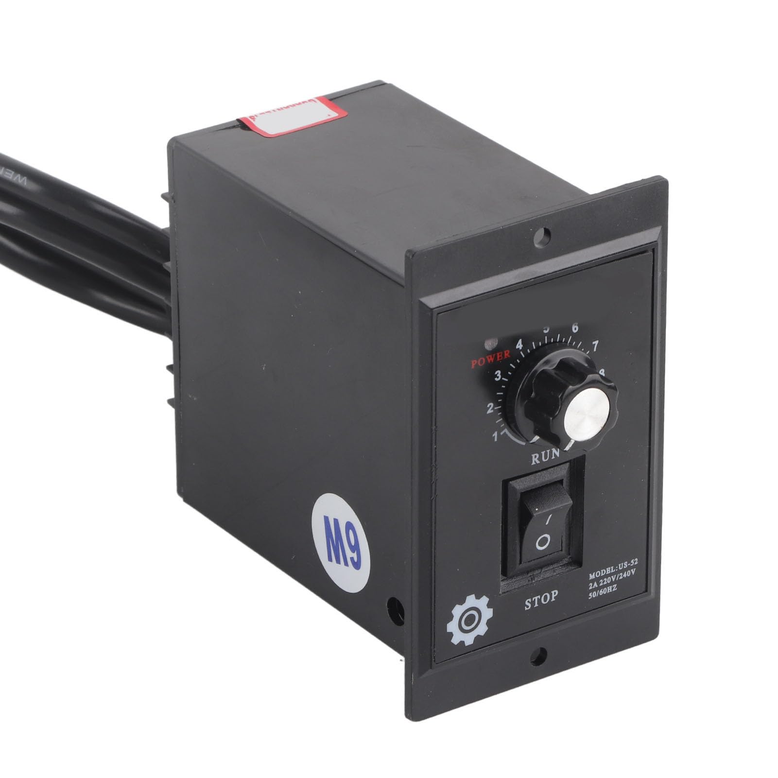 Motor Asíncrono Monofásico 220V 6W con Reductor de Velocidad Ajustable Reversible 4 Polos Metal para Aplicaciones Industriales