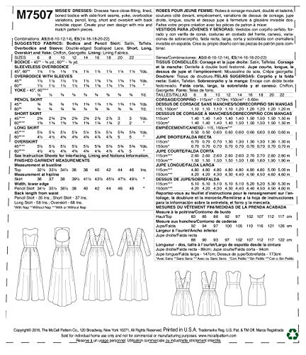 Patrones de costura McCall's 7507 para crear tu vestido de verano ideal 3