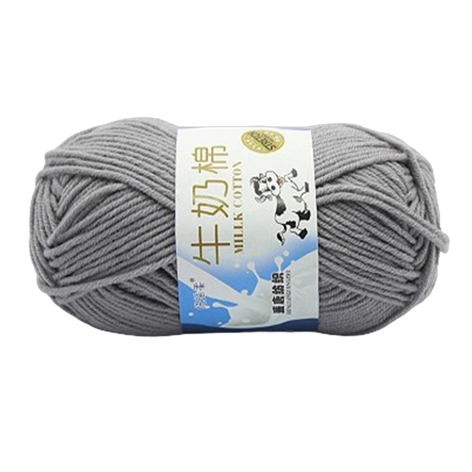 Jazuaiao Milk Cotton Yarn Hand Knitting Yarn Multicolor Soft Cotton Threads Baby Crochet for Scarves Blanket Shawls Hat Milk Soft Crochet and Knitting