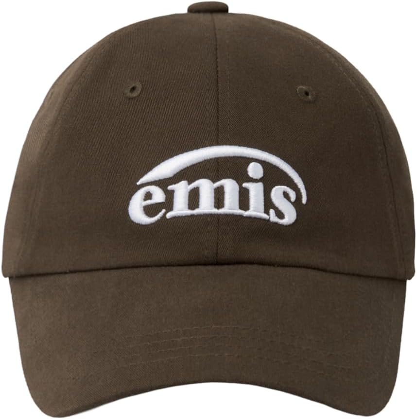 Baseball Cap Logo Adjustable Unisex Casual Streetwear Hat Brown