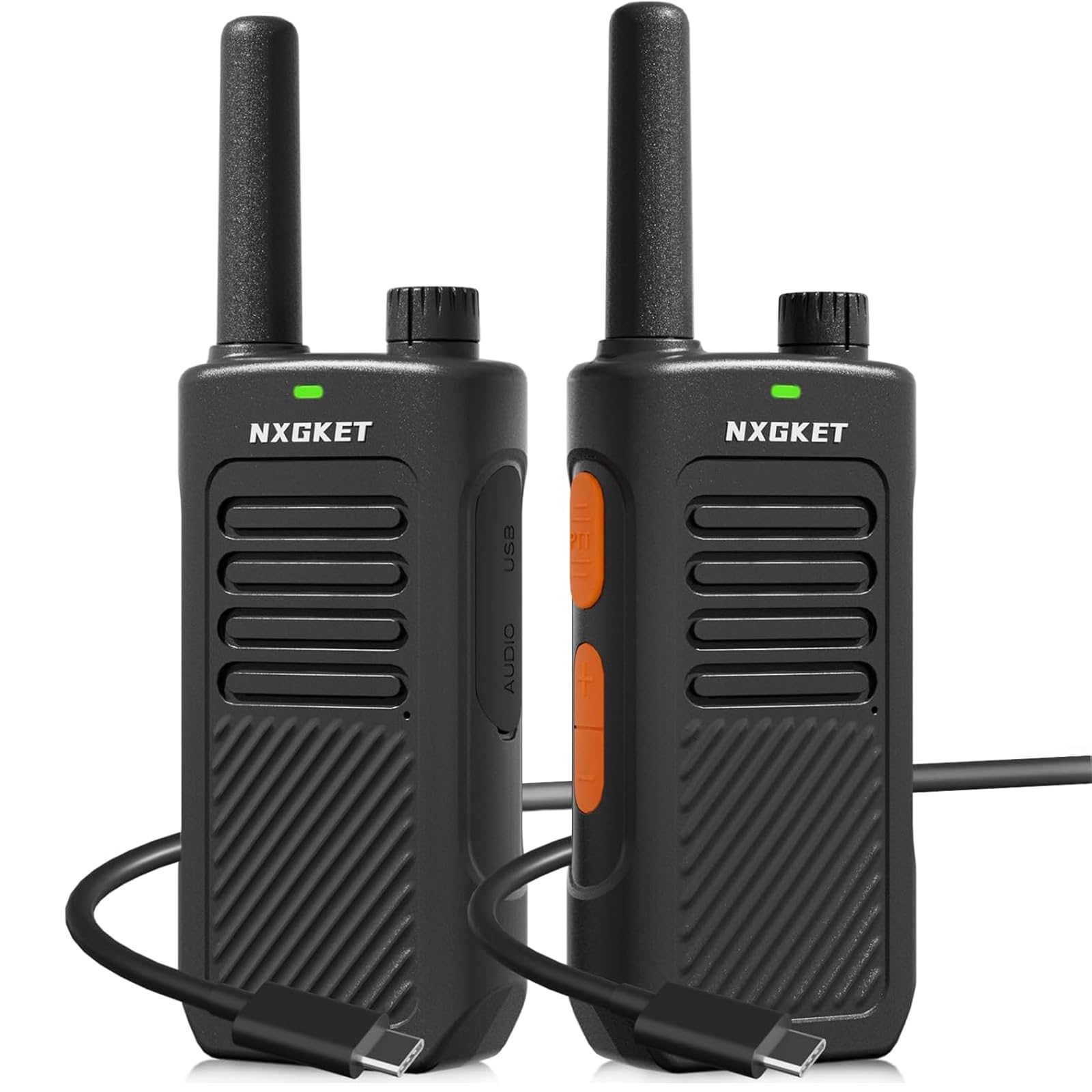 Walkie Talkies for Adults Long Range, PMR446 Professional Walkie Talkies with 1500mAh Rechargeable Batteries, 16 Channels,for Camping Hiking Work Communication(2026 Upgraded Version) (Orange)